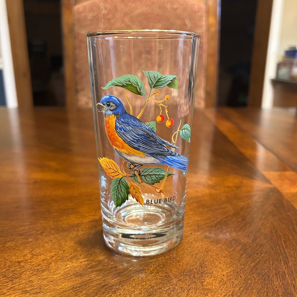 West Virginia Blue Bird Glass